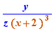 y/(z orange (x+2)³)