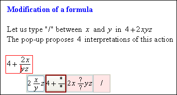 Un example of popup proposition