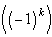 ((-1)^k)