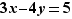 3x-4y=5