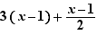 3(x-1)+(x-1)/2